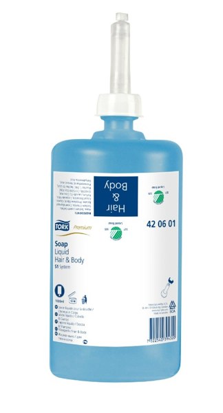Vlasový a tělový šampon, 1000 dávek, pro S-BOX S1