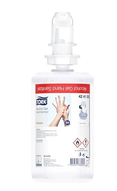 Gelová bezoplachová alkoholová dezinfekce rukou 1000 ml, 1000 dávek, S4
