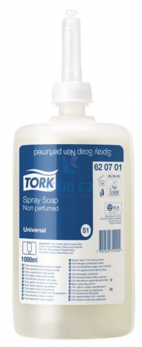 Sprejové mýdlo PREMIUM universal, bez parfemace, objem 1 litr, 3000 dávek, pro S-BOX  S1