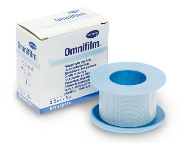 OMNIFILM, hypoalergenní fóliová fixační náplast, 5 cm x 9,2 m
