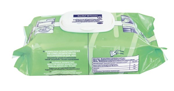 BACILLOL 30 SENSITIVE TISSUES, ubrousky pro rychlou dezinfekci ploch, 80 ks