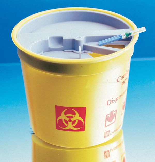 CLINIPACK, kontejner pro kontaminovaný odpad, průměr 200 mm, výška 170 mm, objem 3000 ml