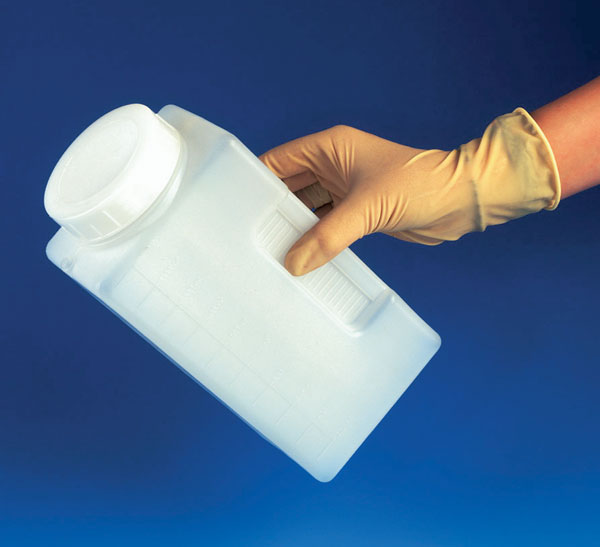 NÁDOBA KE SBĚRU MOČI, graduovaná, 180 x 90 x 215 mm, objem 2 litry