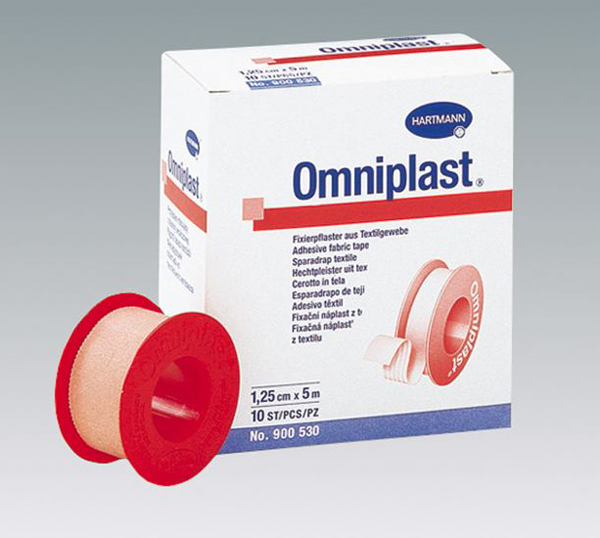 OMNIPLAST, hypoalergenní fixační náplast, 5,0 cm x 9,2 m