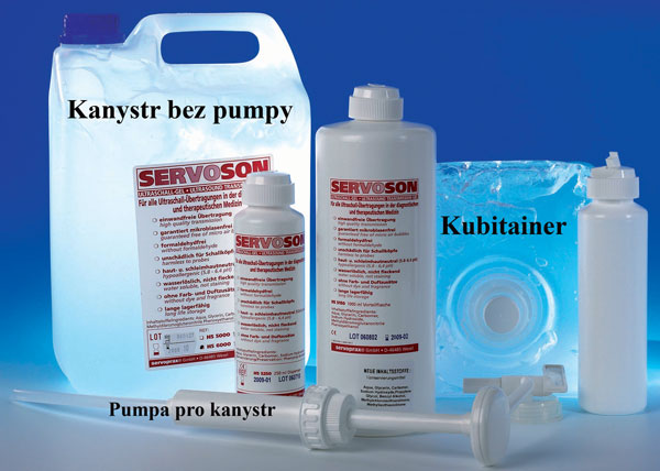 SERVOSON, ultrazvukový gel, kanystr bez pumpy, 5 litrů