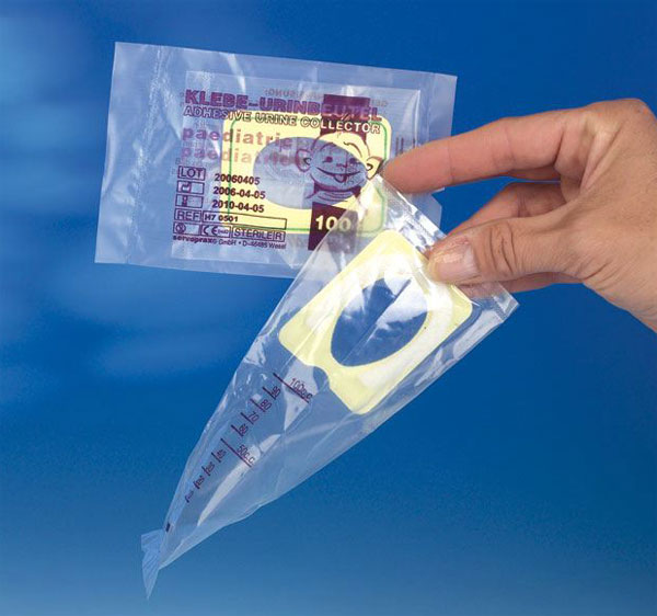 URI-MAX STERILE, močový sáček pro děti, průhledný, délka 15 cm, sterilní, 100 ks