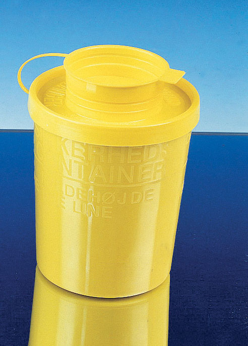 SERVOBOX, nádoba na použité jehly, nádoba žlutá, 500 ml