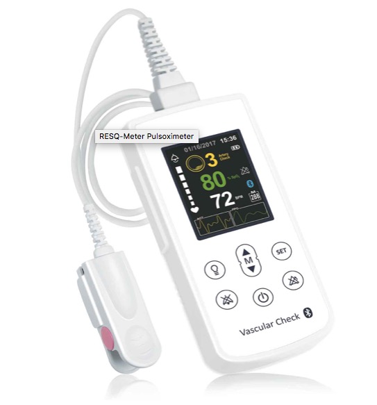 VASCULAR CHECK, ambulantní pulzní oxymetr vyhodnocující stav arterií
