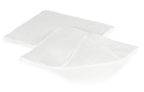 STERILUX, nesterilní gázové kompresy, 100 % bavlna, 5 x 5 cm, 100 ks