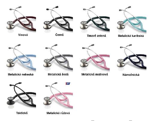 ADSCOPE CARDIO / PEDIATRIC, profesionální konvertibilní fonendoskop, metalicky nebeský