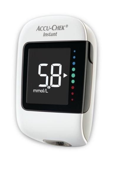 Accu Chek Instant, glukomer pro ambulance, včetně odběrového pera a 10 ks proužků