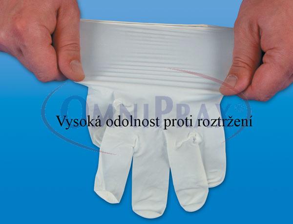 OmniPrax - NOBAGLOVE LATEX, latexové nepudrované vyšetřovací rukavice ...
